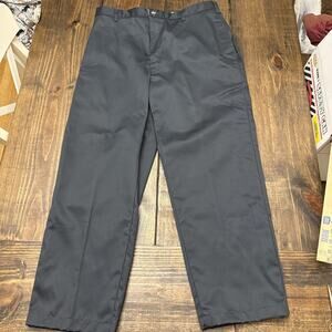 Vintage LL‎ Bean Double L Chinos Mens Flat front Natural Fit 36 x 29 Grey